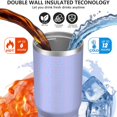 thumbnail image 3 of Modern 30oz Handheld Travel Tumbler with Handle – Double Wall Stainless Steel Insulated Cup, Flip Straw Lid, Leak-Proof & BPA-Free for Hot and Cold Drinks – Durable Coffee & Juice Mug White, 3 of 7