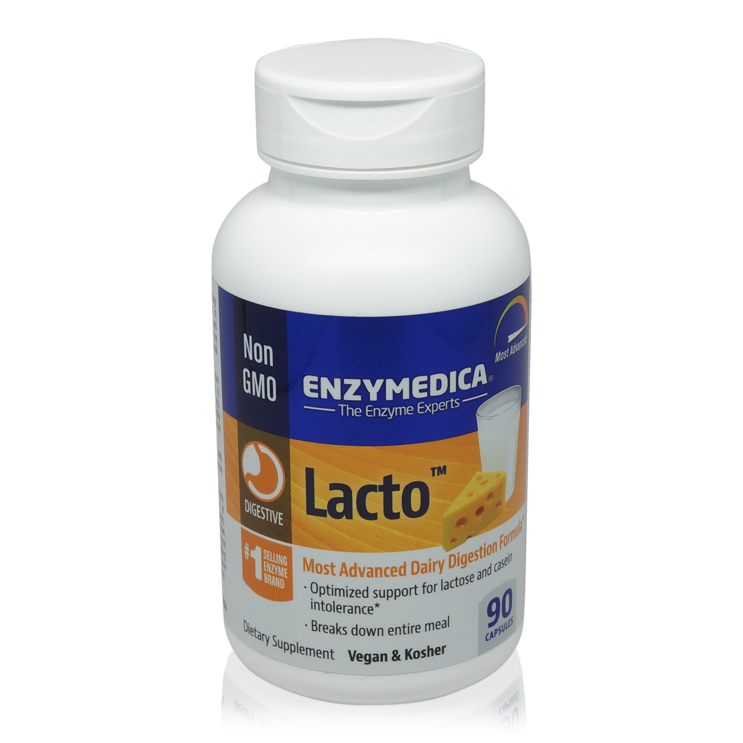 Enzymedica, Lacto; Helps to Digest Dairy, Sugars, Proteins, and Fats