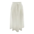 thumbnail image 6 of Women's New Mid-Length Skirt Elastic High Waisted, Fashion Elegant, Solid Color, Polyester & Spandex, Side Pockets, for Various Occasions, 6 of 6