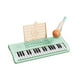 thumbnail image 1 of Teclado de piano para niños, pequeño piano, juguete multifuncional, teclado electrónico para uso doméstico. Verde, 1 of 9
