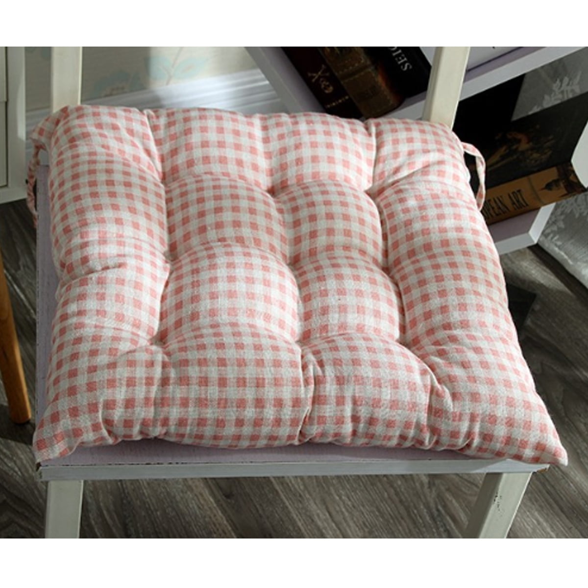 15.7x15.102 inch Square Chair Pad Seat Cushion,with Ties Non-slip