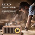thumbnail image 7 of Retro Bluetooth Speaker, Portable FM Radio, Wireless Shortwave Radio with U Disk/TF Card/Aux Music Player Function, Retro Radio Speaker for Home, Office Decor, 7 of 7