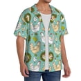 thumbnail image 2 of Kdxio Men's Hawaiian Shirt for Men Short Sleeve Shirt Chicken Laying Eggs Summer Casual Holiday Beach Button Down T-Shirts, 2 of 7