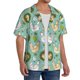 thumbnail image 2 of Balery Chicken Laying Eggs Camisa Casual de Manga Corta con Botones para Hombre, Texturizada, Estilo Cubano, para Playa, Verano-4X-Large, 2 of 5