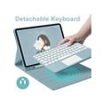 thumbnail image 2 of Keyboard case for iPad 9.7 for iPad 2018 (6th Gen) - iPad 2017 (5th Gen) - iPad Pro 9.7 - iPad Air 2&1-Touchpad Detachable Keyboard with Pencil Holder -Slim Leather Folio Smart Cover, 2 of 7
