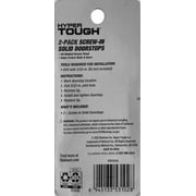 Hyper Tough New Screw-in Solid Doorstop, Oil Rubbed Bronze, 2 Pack, 0.984 X 0.984 X 3.63 inch