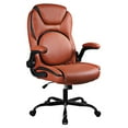 thumbnail image 1 of Office Chair, Adjustable Swivel Chair with PU Leather, High-Back Lumbar Support, Flip-Up Armrests for Home, Office - GD-9353, 1 of 5