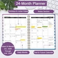 thumbnail image 3 of 2026-2028 Monthly Planner, 8.5x11": 24 Months (July. 2026 - June. 2028), Large Daily Blocks,Blue & Purple, 3 of 7