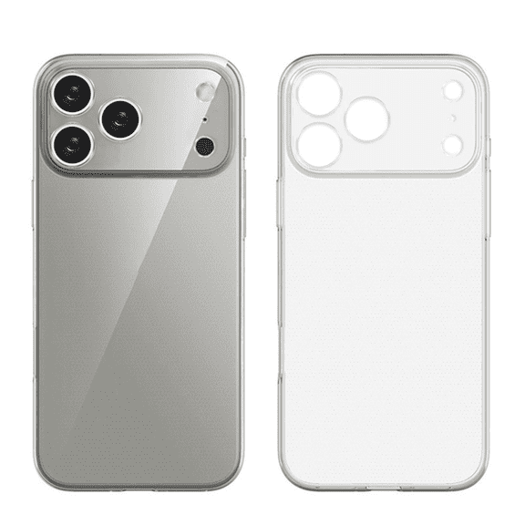 UPTECH 1 Clear TPU Case Compatible with iPhone 17 Pro Max 6.9-Inch, Slim Flexible Shockproof Protective Phone Cover with Large Camera Cutout