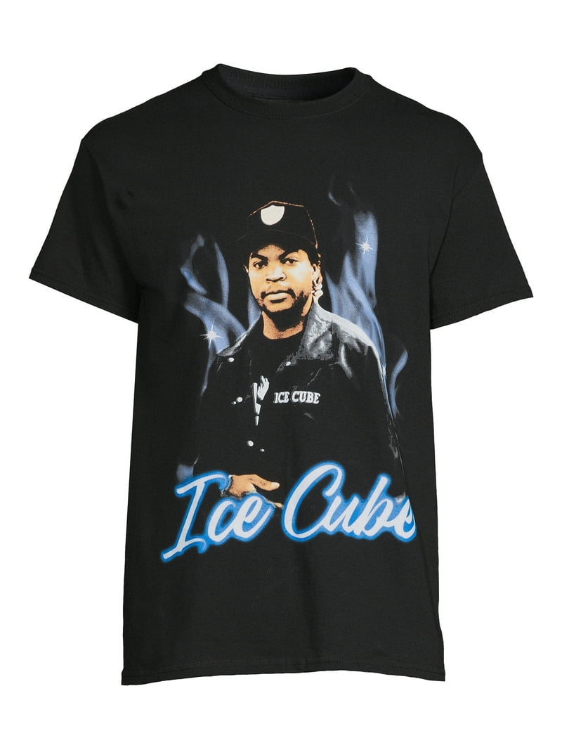 Ice Cube Men's Blue Flames Graphic Print Tee - Walmart.com