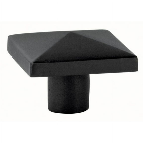 Emtek 86146 Fb Square 1.625 in Cab Knob in Black