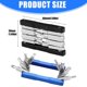 thumbnail image 3 of Bicycles Multifunction Tool Portable Bike Repair Wrench Folding Hexagonal Spoke Wrench Space Saving Easy to Use Blue, 3 of 4
