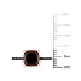 thumbnail image 5 of Everly Women's Garnet and Diamond 10k Rose Gold Ring, 5 of 6