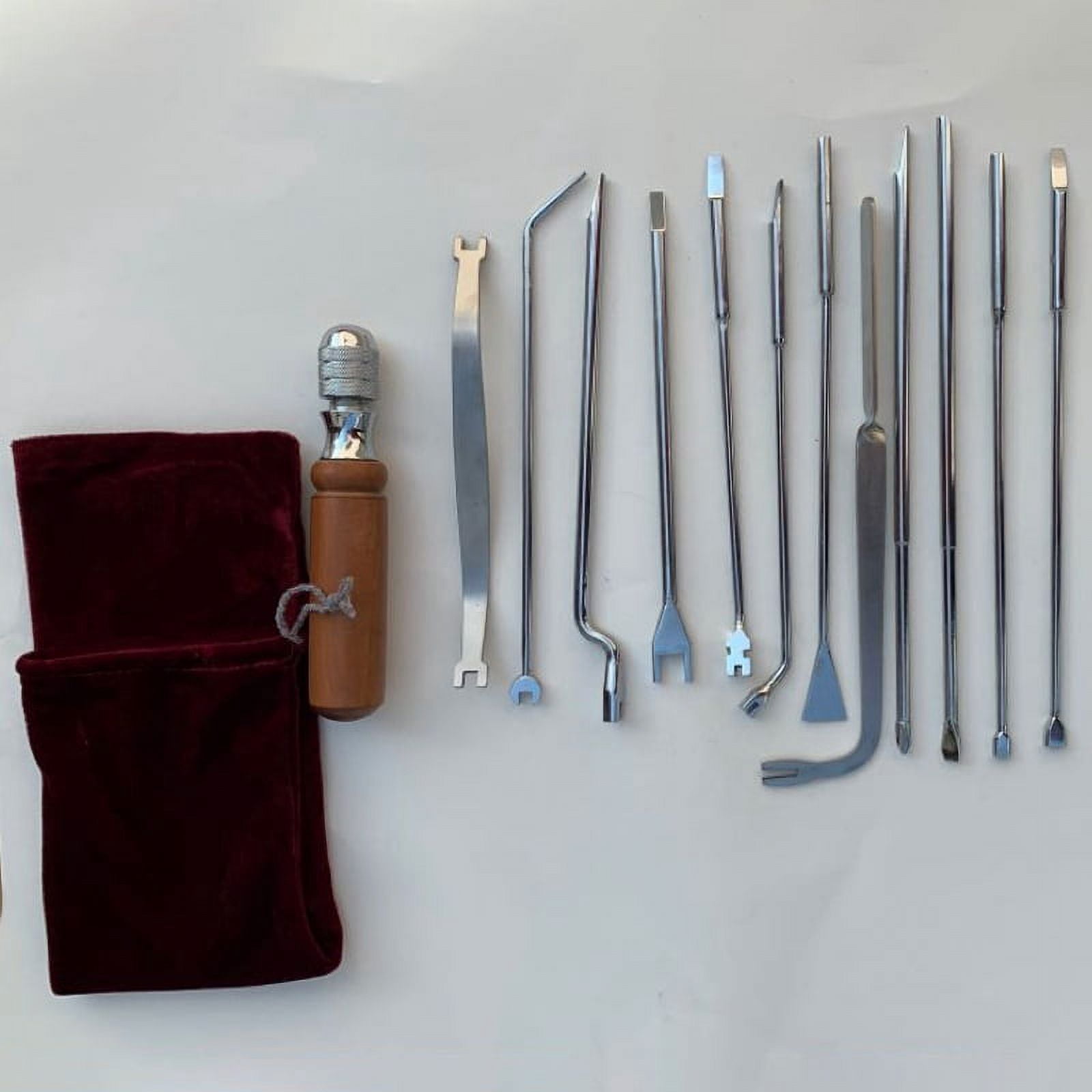 13Pcs Piano Tuning Tool Piano Tuning Maintenance Tool Piano Tuning Tool Kit with Tuning Wrench