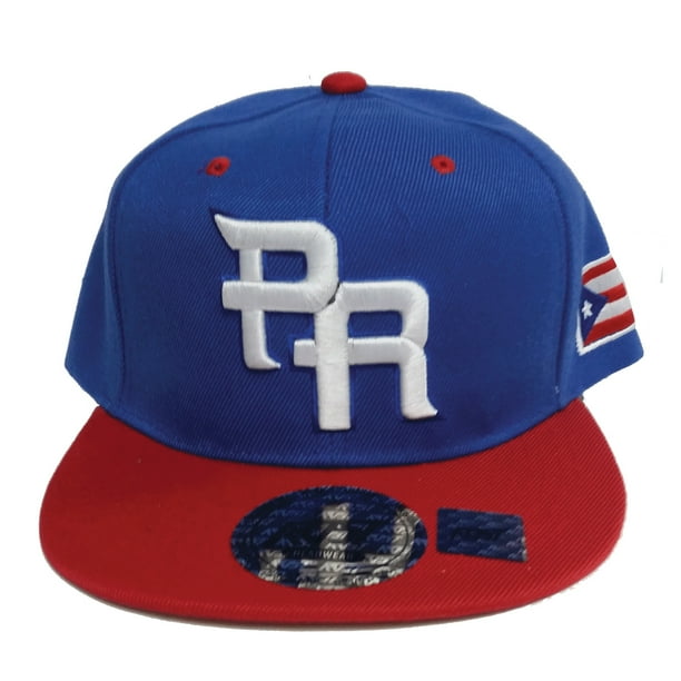 Puerto Rico Baseball Snapback Cap Flag Blue, Red