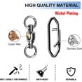 thumbnail image 4 of czcpp-Snap Connector Fishing Swivels Stainless Bearing Ball Snap Swivels Steel Quick Change Fishing Clips Swivel Black Nickel, 4 of 4