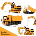 thumbnail image 4 of Juguete de juguete para vehículos de construcción para disfrutar de excavadoras y volquetes, 4 of 9