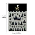 thumbnail image 2 of XINGXIANG Halloween Party Stickers - Embossed Cute Ghost Nail Art Stickers Nail Decals Exquisite Star Moon Nail Design Stickers Holiday Nail Art Supplies for Indoor Parties and Halloween Activities, 2 of 4