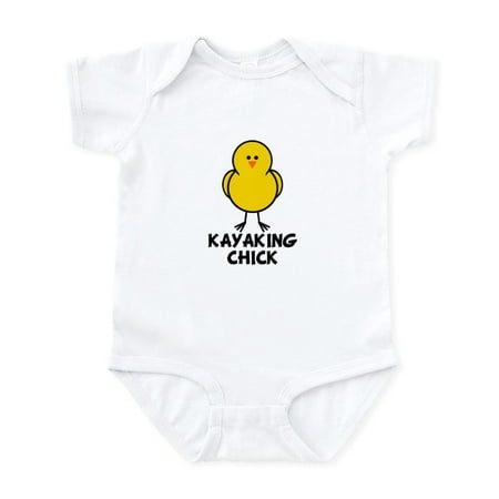 

CafePress - Kayaking Chick Infant Bodysuit - Baby Light Bodysuit Size Newborn - 24 Months