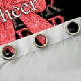 thumbnail image 4 of Manfei Cartoon Red Bowknot Black Out Curtains for Female Girls Child,Gradient Bling Glitter Curtains Pack of 2 (42x63 Each),Cheer Team Bedroom Curtains,Super Cozy Room Decor, 4 of 6