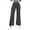 Dark Gray, variant on WTOBBY Women's Vintage Bloom Palazzo Pants - High Waist Wide Leg Trousers with Dual Pockets & Breathable Cotton Blend for Street Fashion,Beige L