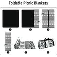 thumbnail image 4 of Extra Large Picnic Blankets Waterproof Foldable (80 "x 80") Beach Blanket Waterproof Sandproof,3-Layer Thicking Mat Outdoor Packable Camping Blanket(Bohemian), 4 of 6