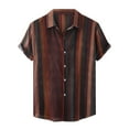 thumbnail image 2 of Handshe Men's Summer Printed Casual Short - Sleeve Lapel Shirt, 2 of 9