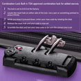 thumbnail image 5 of Zimtown 20/24/28" Hardside Spinner Suitcase 3 Piece ABS Luggage Set with TSA Lock, Purple, 5 of 8