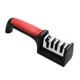 thumbnail image 2 of 4-Stage Knife Sharpener, Professional Kitchen Knife Sharpener for Chef Knives, Multi-Stage Handheld Sharpener with Diamond & Ceramic Abrasives, Fast & Safe Knife Sharpening Tool for Home Kitchen Use, 2 of 8