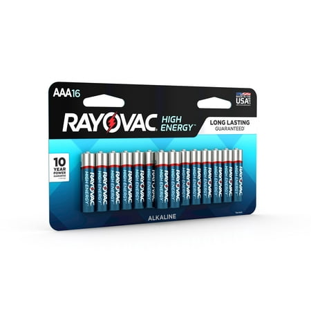 Rayovac High Energy Alkaline, AAA Batteries, 16 (Best Value Aaa Batteries)