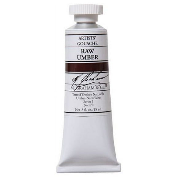 M GRAHAM RAW UMBER 15ML GOUACHE