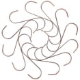 thumbnail image 4 of Tiny S Hooks Practical Design Metal Hanging Hooks for Home Organization Rose Gold 12Pcs, 4 of 5