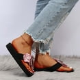 thumbnail image 7 of Utoimkio Wedge Sandals for Women Wide Width Women's Shoes Casual Open Toe Wedge Heel Slippers Floral Beach Sandals, 7 of 7