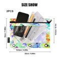 thumbnail image 3 of ALAZA 2 Pack Pencil Pouch Watercolor Frogs Pencil Case for 3 Ring Binder Clear Window Pencil Bag Organizers, 3 of 6