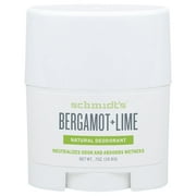 Schmidt's Deodorant Bergamot + Lime Deodorant Stick .7 oz