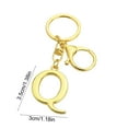 thumbnail image 3 of dajkiuy Gold Initial Letter Keychain for Women Bag Charms for Handbags Metal Alphabet Keychain, Q, 3 of 6