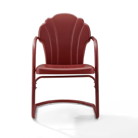 Maykoosh Earthy Elegance Outdoor Metal 2-Piece Armchair Set, Dark Red Satin Finish, 24.5"D x 20.5"W x 32.88"H, Durable Sturdy Steel Construction, Outdoor Lounging Chair, Patio/Lawn Armchair Set