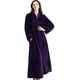 thumbnail image 1 of Albornoz con cremallera para mujer, batas de lana de franela, bata de casa cálida de invierno, camisón, 1 of 2