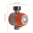 thumbnail image 3 of Automatic Water Timer for Garden Hose, 1-pack Orange Abs Mechanical Timer with 120-minute Watering Duration, No Batteries Needed for Lawns & Outdoor Irrigation Sys,Vsgery, 3 of 6