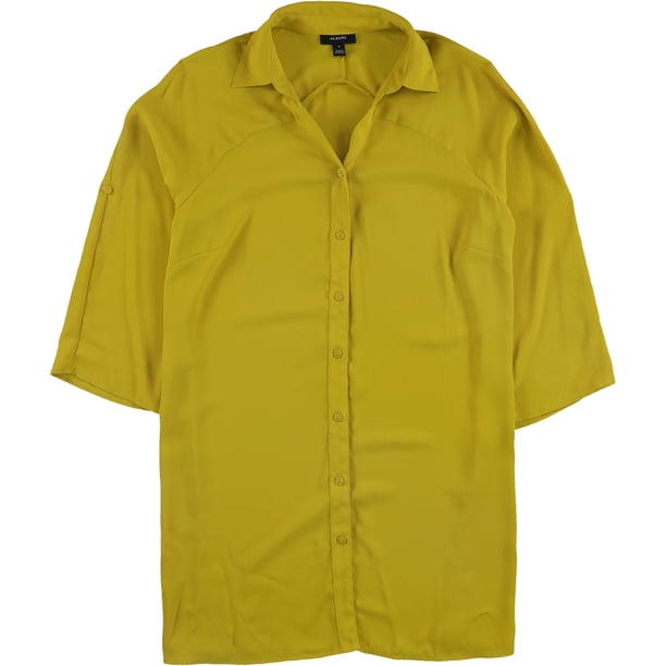 Blusa túnica Alfani opulenta mujer amarillo pequeño Sayo