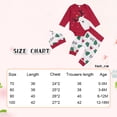 thumbnail image 3 of 2022 traje pantalón largo del bebé de la manga de las muchachas de la Navidad de la nueva moda del estilo, 3 of 5