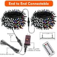 thumbnail image 6 of YIQU Color Changing Smart Christmas Lights 66ft 200 LED RGB with Remote & App Control & Timer, Music Sync Dimmable Multiple Modes Pastel String Lights Indoor Outdoor for Easter St Patrick's Day Decor, 6 of 10