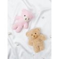 thumbnail image 2 of 1 random color mini teddy bear plush toy Chocolate, 2 of 5