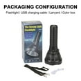 thumbnail image 6 of RKZDSR LED Torch 100000 Lumens High Power Super Bright Powerful Flashlight, USB Rechargeable 5 Modes Military Torch Light Outdoor Searchlight With Rechargeable Battery, 6 of 9