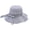 Grey, variant on Sun Hat Folding Sun Protection Knitted Wide Brim Ribbon Bow Women Beach Hat for Outdoor