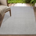 thumbnail image 5 of Delara Light Grey 8' x 10' Indoor Outdoor Area Rug, Non-Shedding, Hose Washable, Easy Clean, Recycled Polyester, Sustainable, Living Room & Patio, 5 of 8