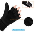 thumbnail image 2 of COOPLUS Mittens Winter Fingerless Gloves Warm Wool Knitted Gloves Convertible Gloves for Men and Women, 2 of 7