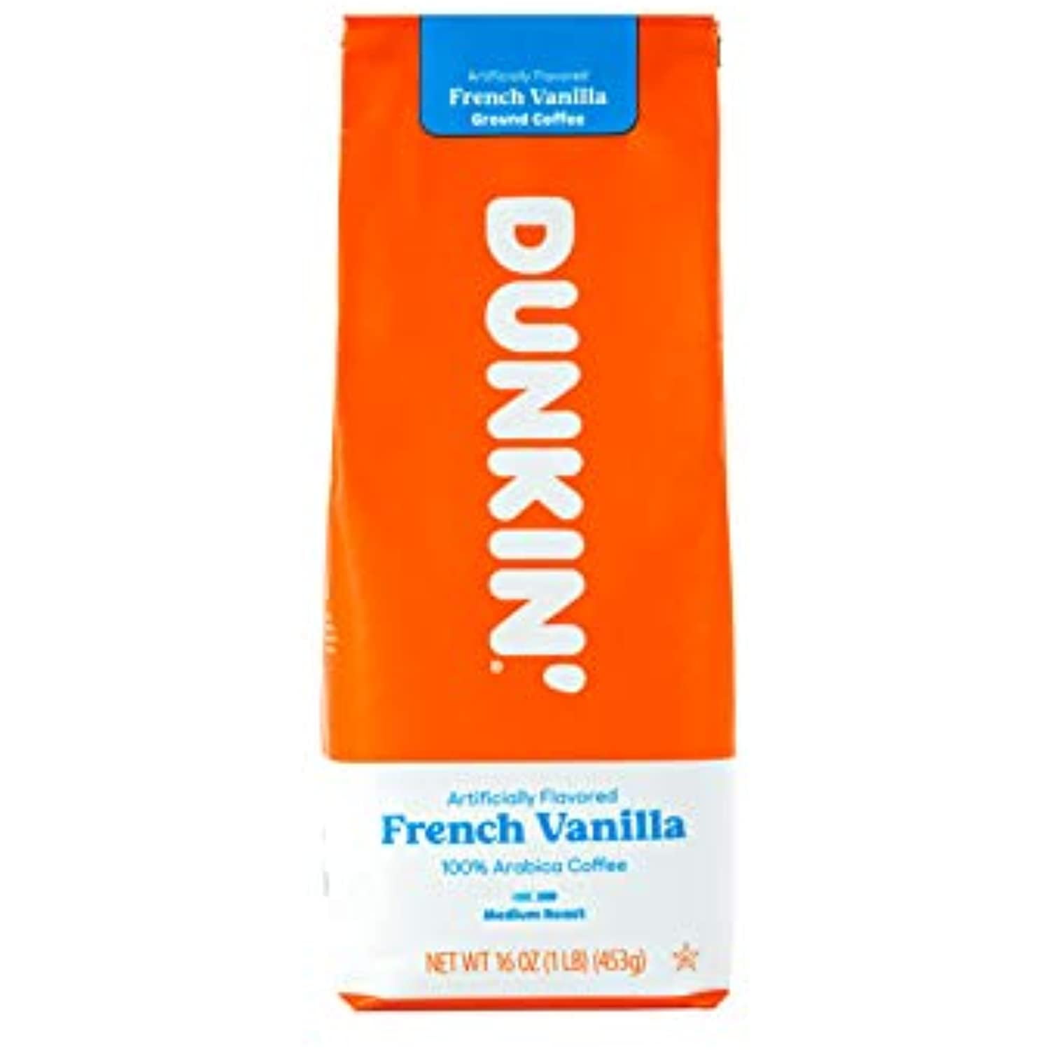 Dunkin Donuts French Vanilla Ground Coffee 453G (16Oz.)