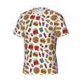 thumbnail image 3 of Rocae Hot Dog Pizza for Men's Moisture-Wicking Crew Tee - T-Shirt for Sports, Outdoor Activities, and Casual WearMedium, 3 of 9