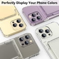 thumbnail image 7 of Wallet Case for iPhone 14 Pro Max with 3 PCS Screen Protectors, Clear Anti-Yellowing Shockproof Card Holder, Hidden Flip Card Slot Protective Cover Case for iPhone 14 Pro Max, 6.7'' Clear, 7 of 7